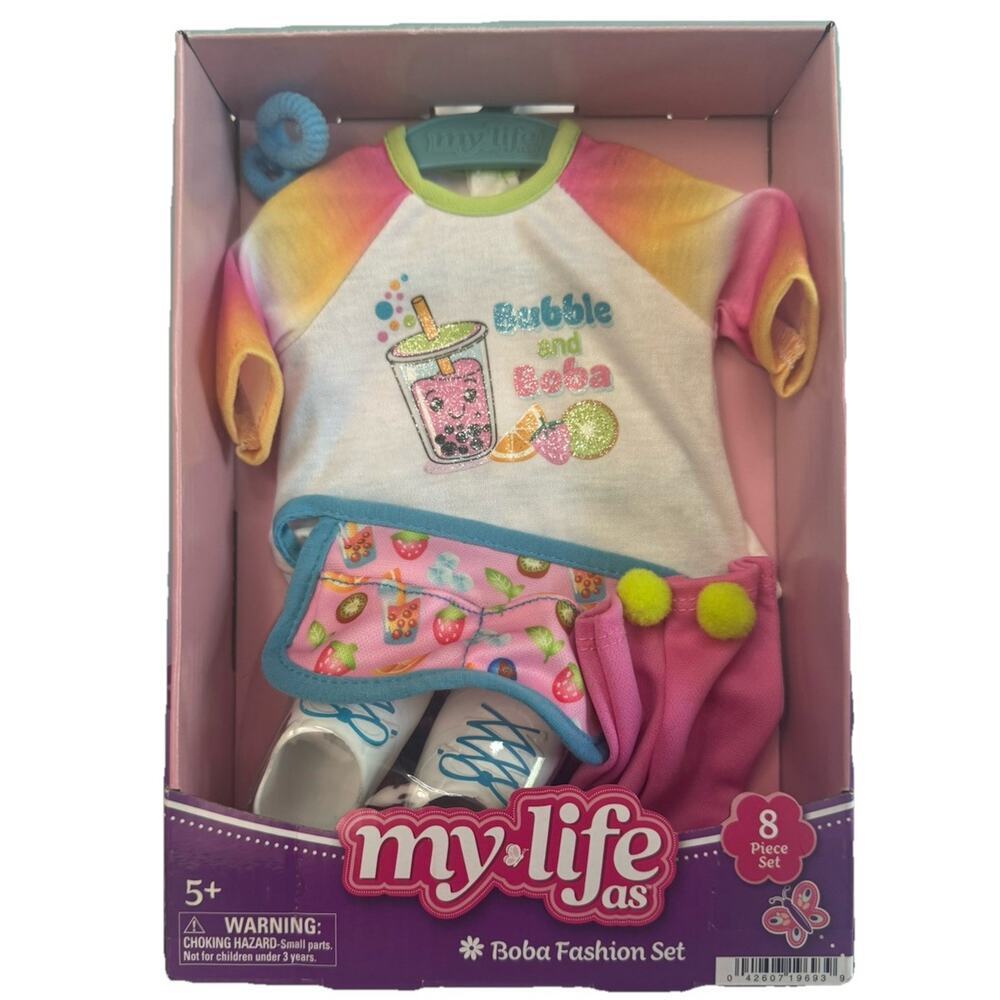 My Life As Boba Fashion Set 18” Doll Clothes Outfit Accessories NEW